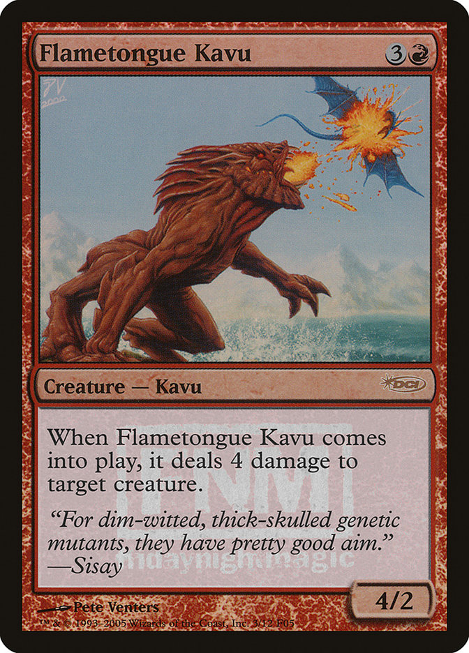 Flametongue Kavu [Friday Night Magic 2005] | Shuffle n Cut Hobbies & Games