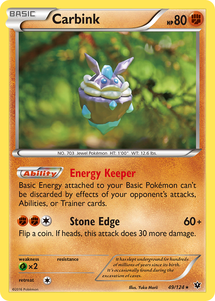Carbink (49/124) [XY: Fates Collide] | Shuffle n Cut Hobbies & Games