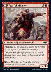 Fearful Villager // Fearsome Werewolf [Innistrad: Crimson Vow] | Shuffle n Cut Hobbies & Games