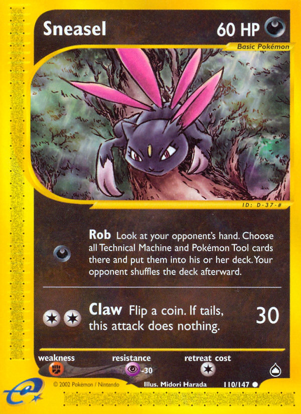 Sneasel (110/147) [Aquapolis] | Shuffle n Cut Hobbies & Games