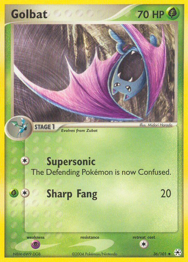 Golbat (36/101) [EX: Hidden Legends] | Shuffle n Cut Hobbies & Games