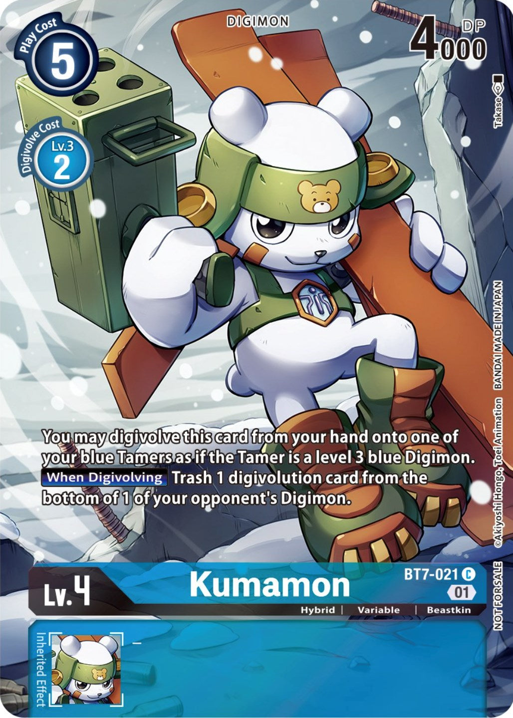 Kumamon [BT7-021] (2nd Anniversary Frontier Card) [Next Adventure Promos] | Shuffle n Cut Hobbies & Games