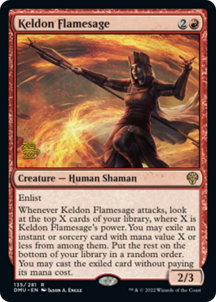 Keldon Flamesage [Dominaria United Prerelease Promos] | Shuffle n Cut Hobbies & Games