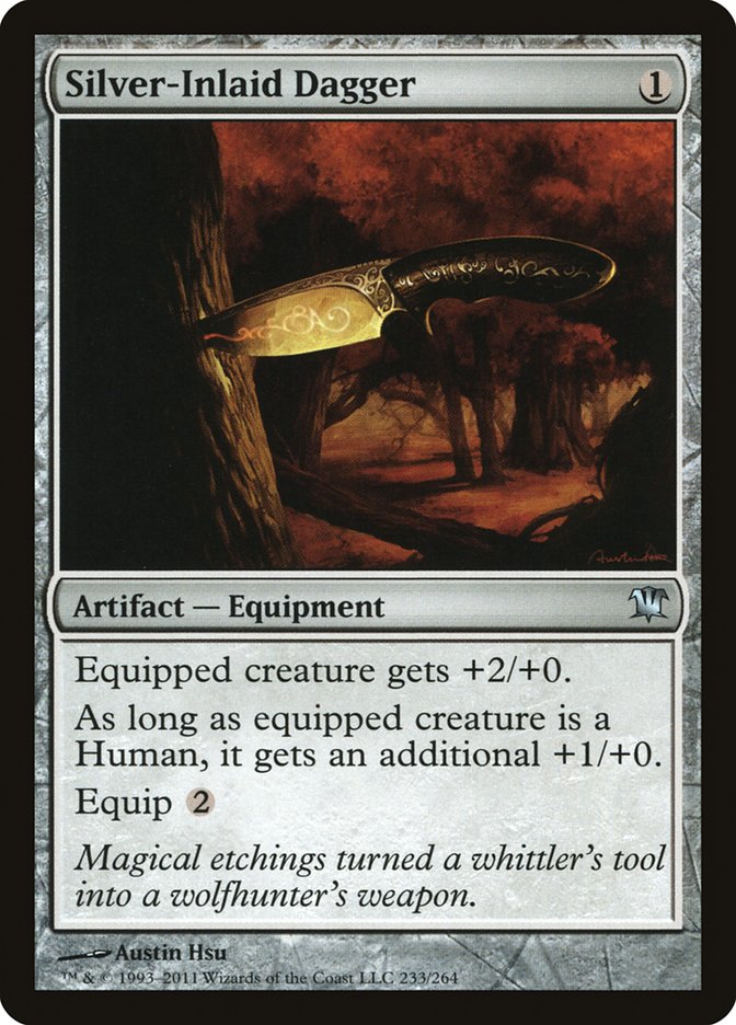 Silver-Inlaid Dagger [Innistrad] | Shuffle n Cut Hobbies & Games