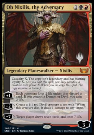 Ob Nixilis, the Adversary (Promo Pack) [Streets of New Capenna Promos] | Shuffle n Cut Hobbies & Games