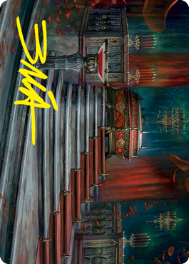 Edgar Markov's Coffin Art Card (Gold-Stamped Signature) [Innistrad: Crimson Vow Art Series] | Shuffle n Cut Hobbies & Games