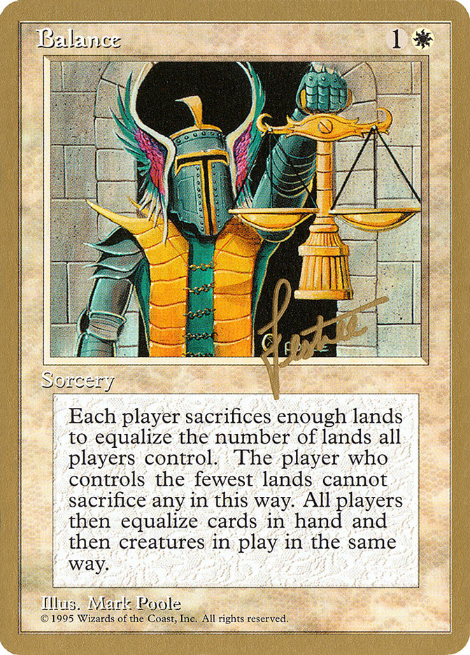 Balance (Bertrand Lestree) [Pro Tour Collector Set] | Shuffle n Cut Hobbies & Games
