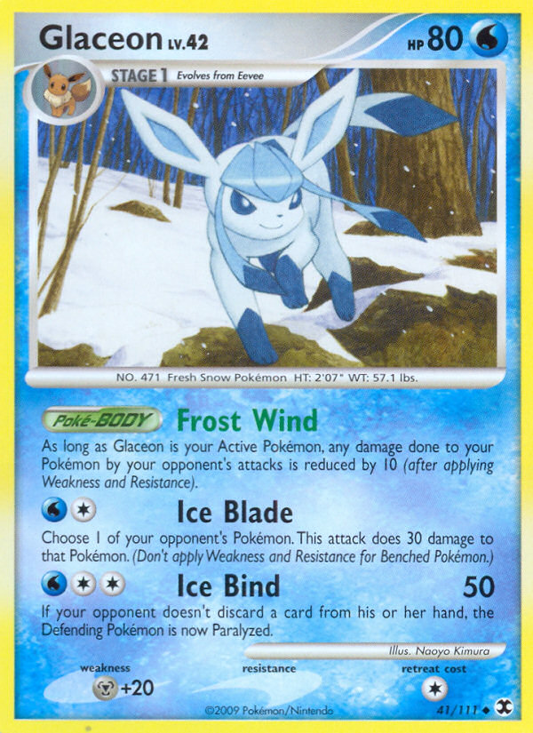 Glaceon (41/111) [Platinum: Rising Rivals] | Shuffle n Cut Hobbies & Games