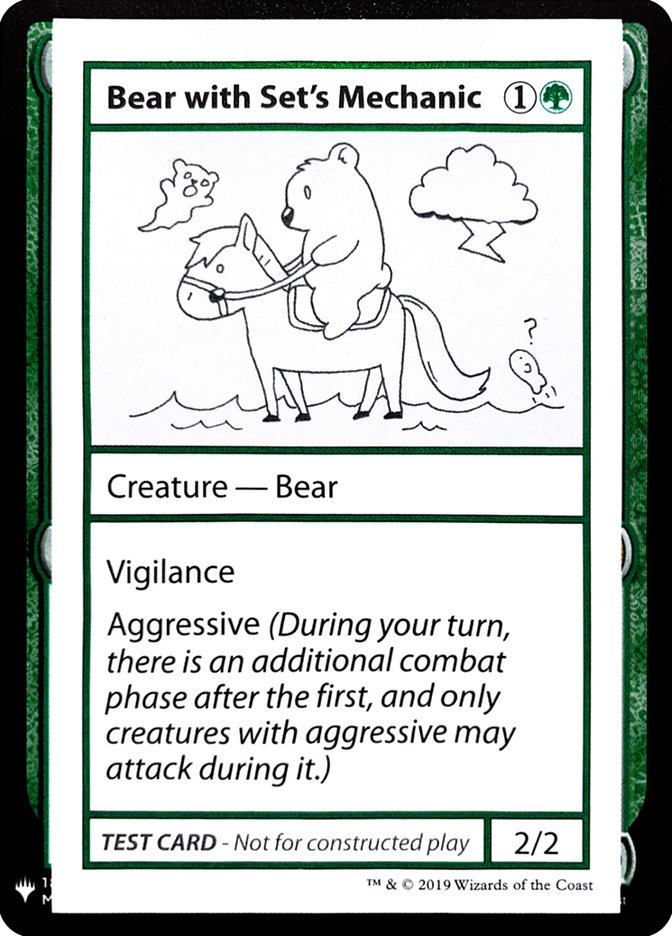 Bear with Set's Mechanic [Mystery Booster Playtest Cards] | Shuffle n Cut Hobbies & Games