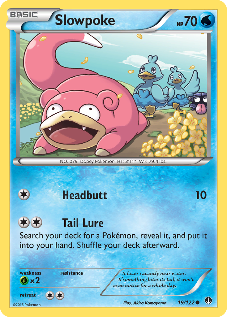 Slowpoke (19/122) [XY: BREAKpoint] | Shuffle n Cut Hobbies & Games