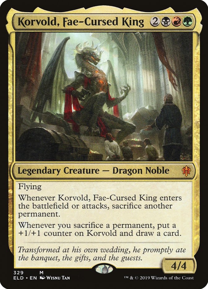 Korvold, Fae-Cursed King [Throne of Eldraine] | Shuffle n Cut Hobbies & Games