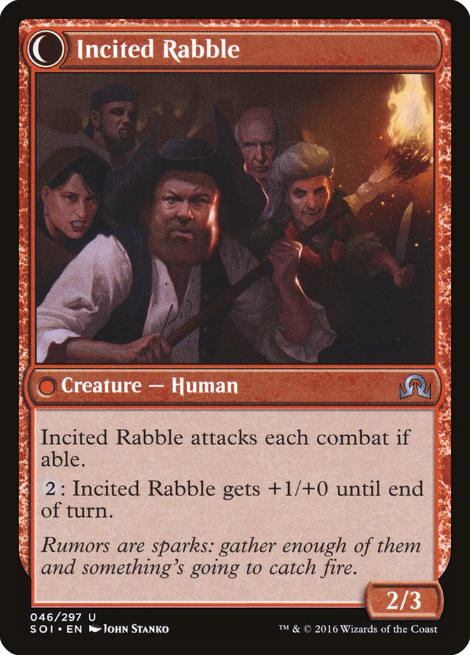 Town Gossipmonger // Incited Rabble [Shadows over Innistrad] | Shuffle n Cut Hobbies & Games