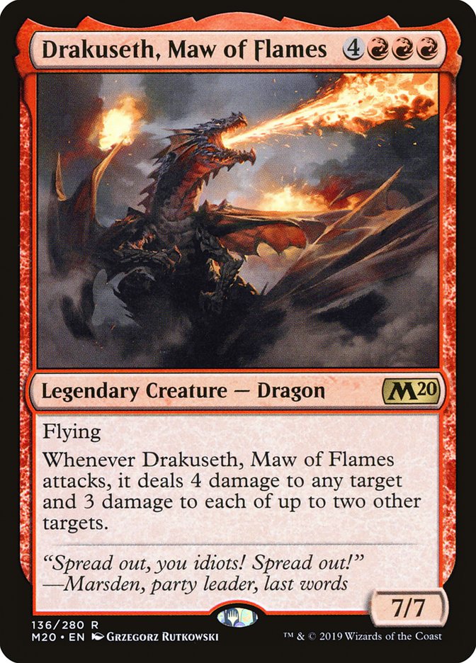 Drakuseth, Maw of Flames [Core Set 2020] | Shuffle n Cut Hobbies & Games