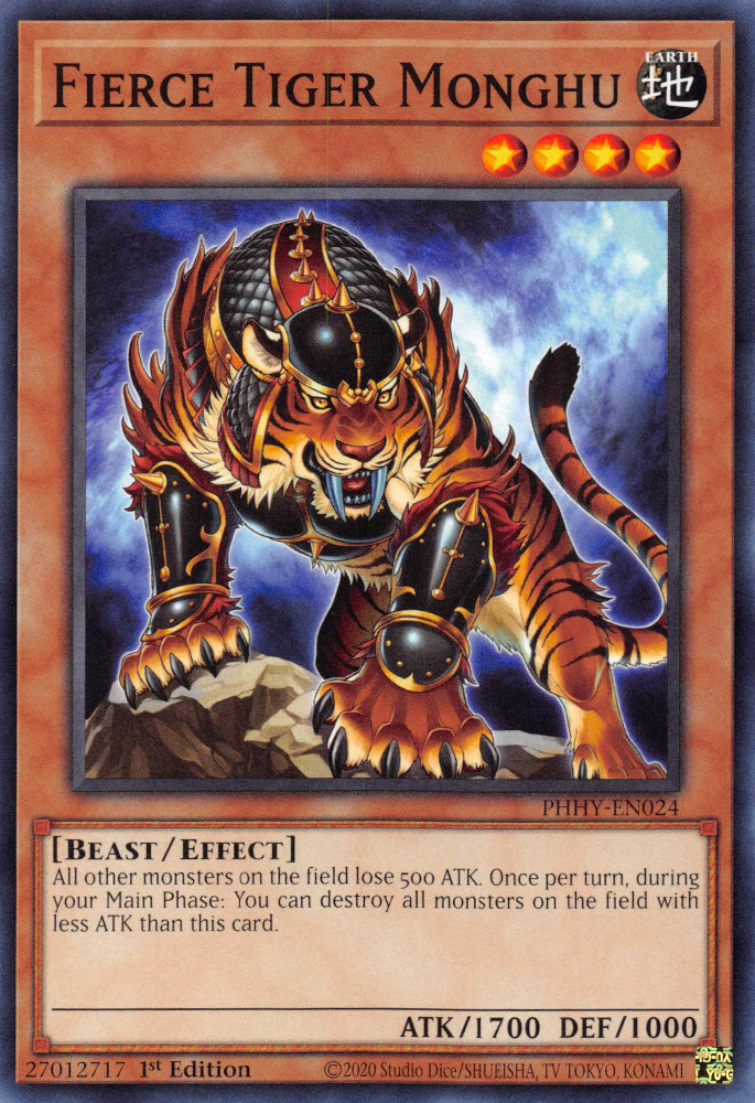 Fierce Tiger Monghu [PHHY-EN024] Common | Shuffle n Cut Hobbies & Games
