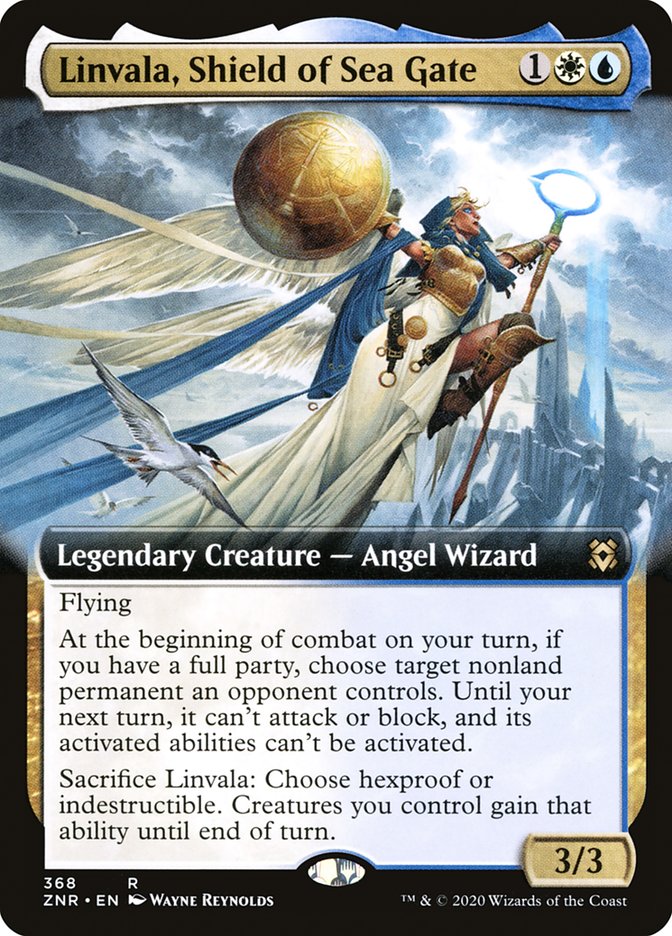 Linvala, Shield of Sea Gate (Extended Art) [Zendikar Rising] | Shuffle n Cut Hobbies & Games