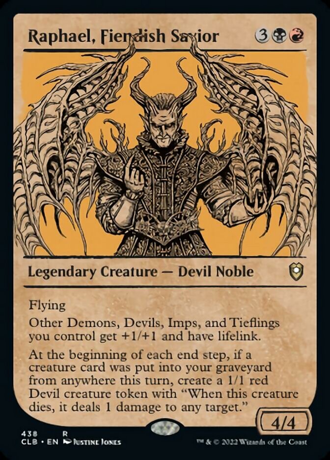 Raphael, Fiendish Savior (Showcase) [Commander Legends: Battle for Baldur's Gate] | Shuffle n Cut Hobbies & Games