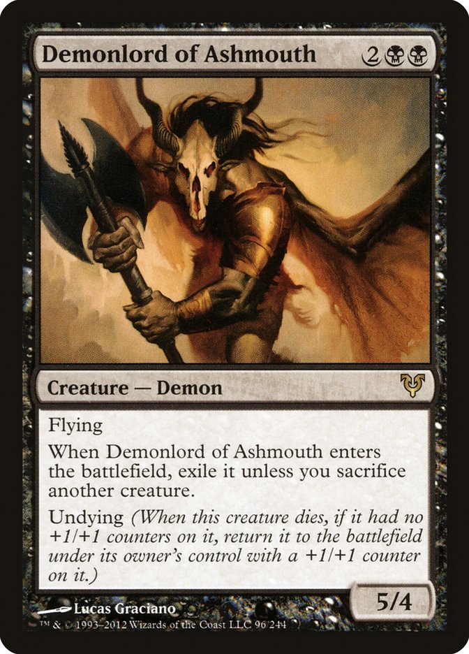 Demonlord of Ashmouth [Avacyn Restored] | Shuffle n Cut Hobbies & Games