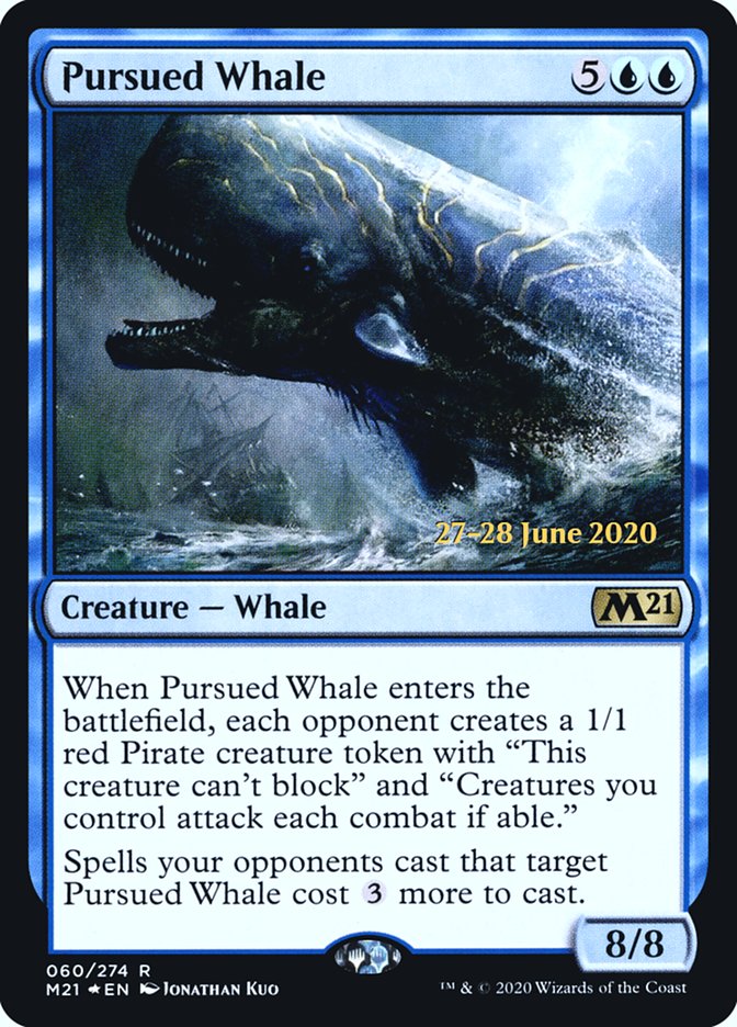 Pursued Whale [Core Set 2021 Prerelease Promos] | Shuffle n Cut Hobbies & Games