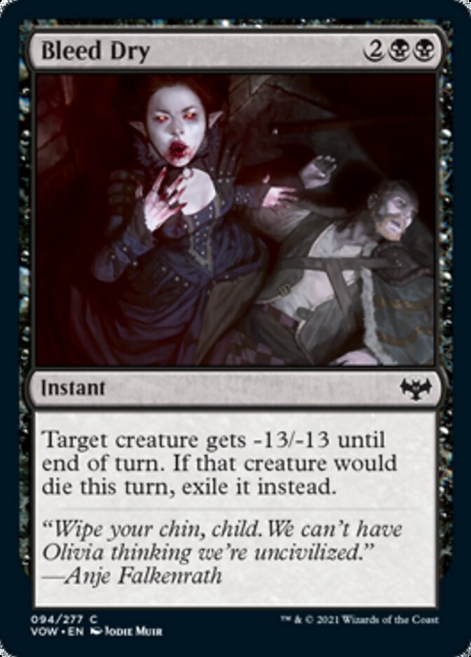 Bleed Dry [Innistrad: Crimson Vow] | Shuffle n Cut Hobbies & Games