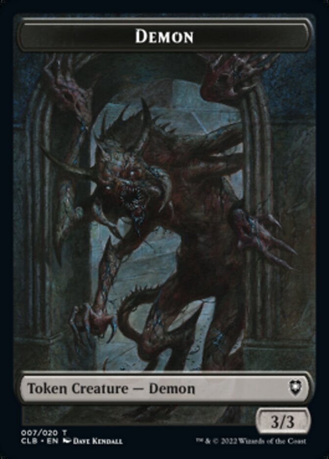 Demon Token [Commander Legends: Battle for Baldur's Gate Tokens] | Shuffle n Cut Hobbies & Games