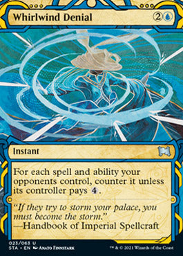 Whirlwind Denial (Foil Etched) [Strixhaven: School of Mages Mystical Archive] | Shuffle n Cut Hobbies & Games