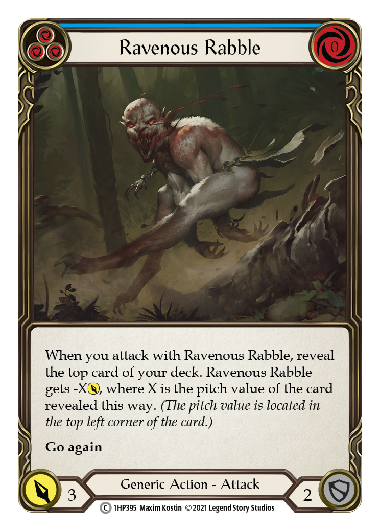 Ravenous Rabble (Blue) [1HP395] | Shuffle n Cut Hobbies & Games
