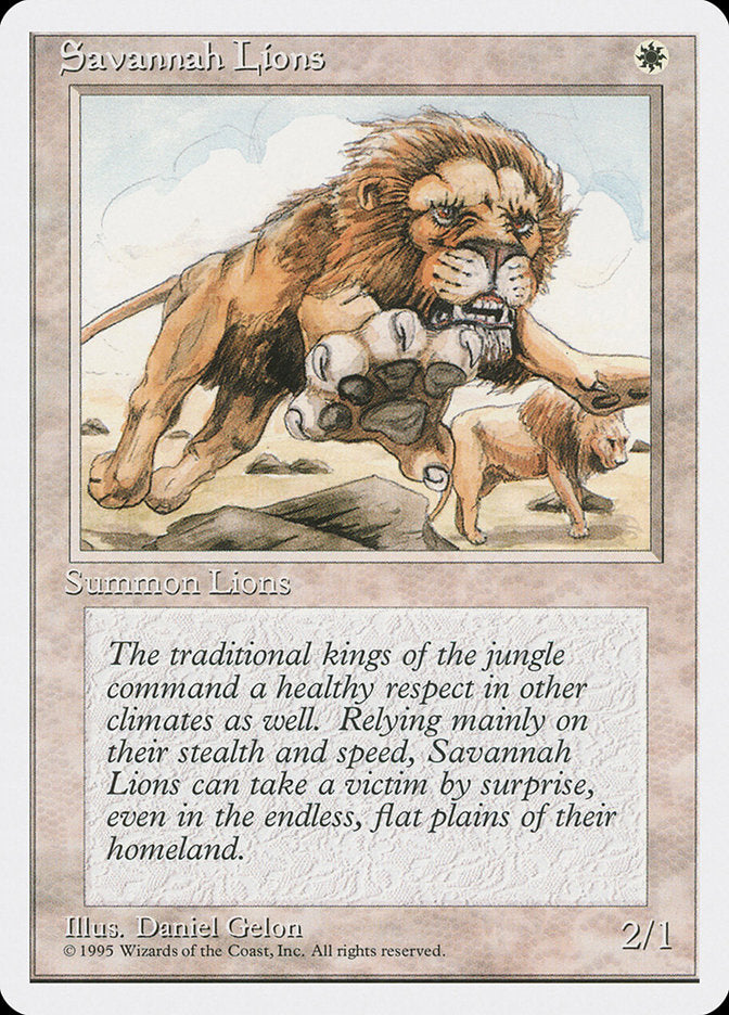 Savannah Lions [Fourth Edition] | Shuffle n Cut Hobbies & Games