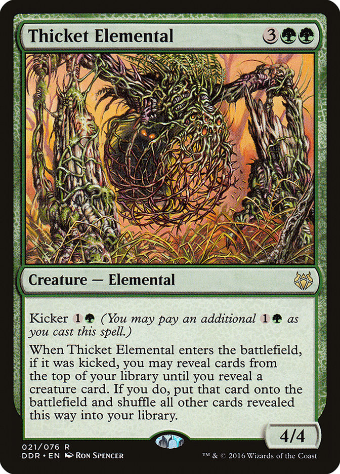 Thicket Elemental [Duel Decks: Nissa vs. Ob Nixilis] | Shuffle n Cut Hobbies & Games