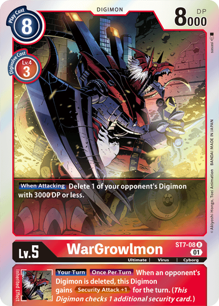 WarGrowlmon [ST7-08] [Starter Deck: Gallantmon] | Shuffle n Cut Hobbies & Games