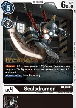 Sealsdramon [BT4-067] [Great Legend Pre-Release Promos] | Shuffle n Cut Hobbies & Games