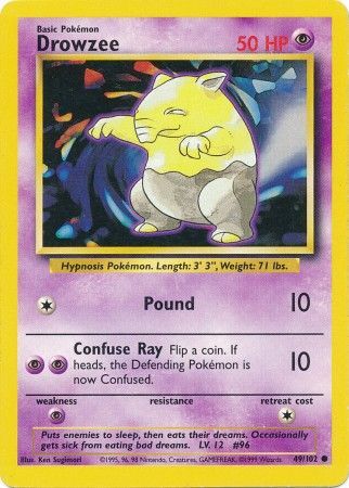 Drowzee (49/102) [Base Set Unlimited] | Shuffle n Cut Hobbies & Games