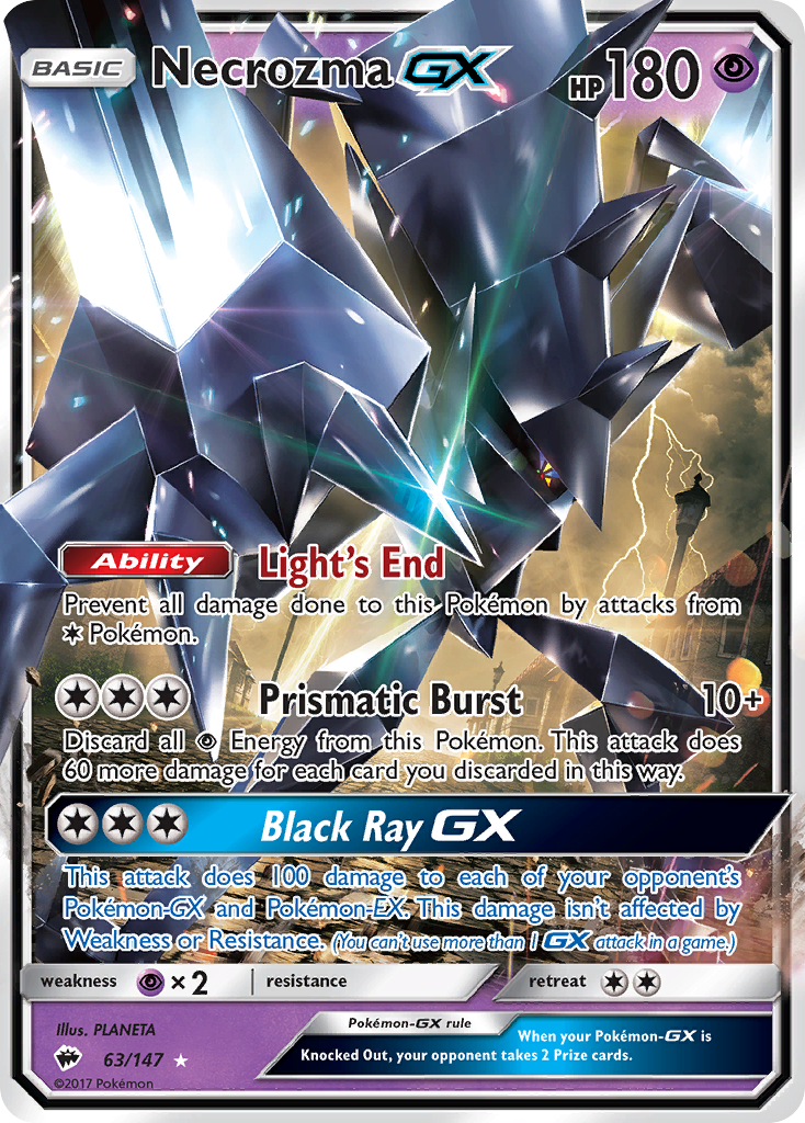 Necrozma GX (63/147) [Sun & Moon: Burning Shadows] | Shuffle n Cut Hobbies & Games