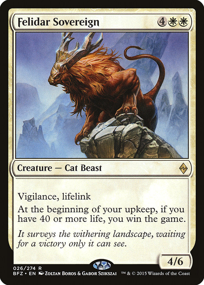 Felidar Sovereign [Battle for Zendikar] | Shuffle n Cut Hobbies & Games