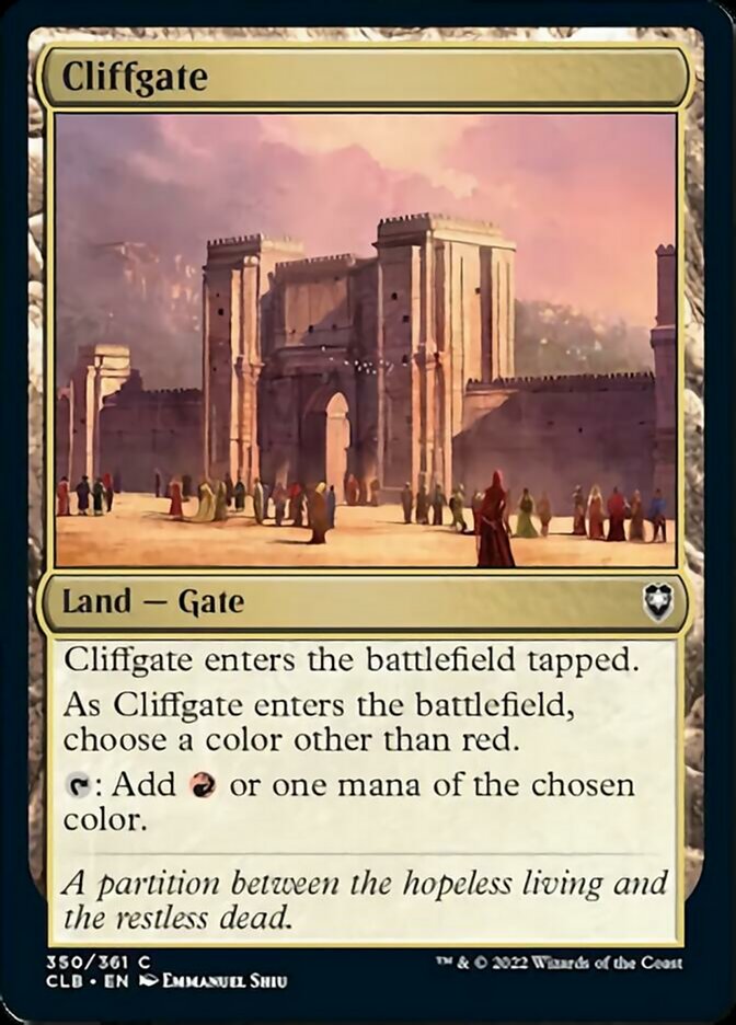 Cliffgate [Commander Legends: Battle for Baldur's Gate] | Shuffle n Cut Hobbies & Games
