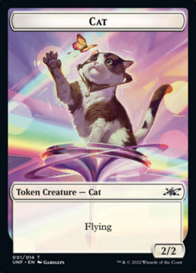 Cat Token [Unfinity Tokens] | Shuffle n Cut Hobbies & Games