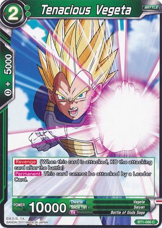 Tenacious Vegeta [BT1-066] | Shuffle n Cut Hobbies & Games