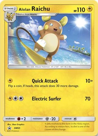 Alolan Raichu (SM65) (Jumbo Card) [Sun & Moon: Black Star Promos] | Shuffle n Cut Hobbies & Games