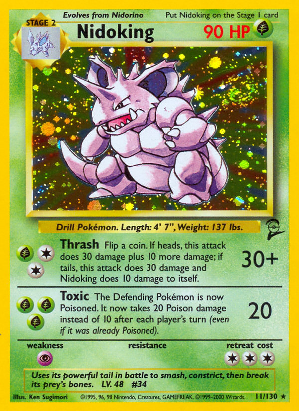 Nidoking (11/130) [Base Set 2] | Shuffle n Cut Hobbies & Games
