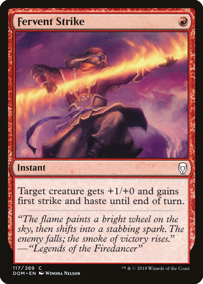 Fervent Strike [Dominaria] | Shuffle n Cut Hobbies & Games