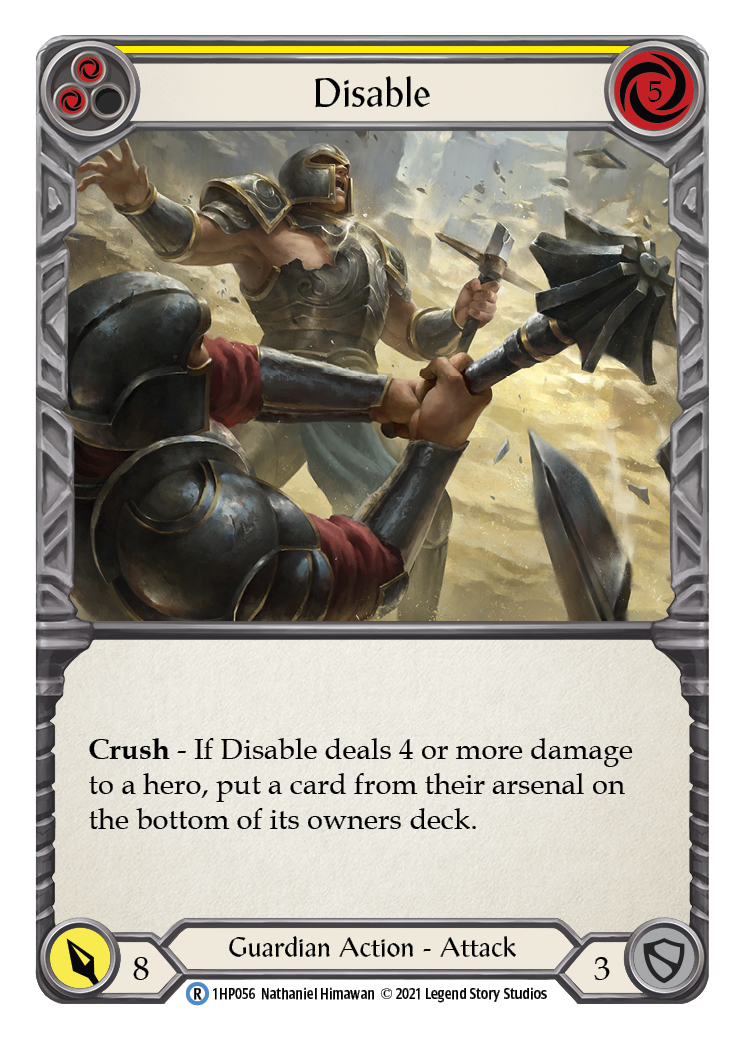 Disable (Yellow) [1HP056] | Shuffle n Cut Hobbies & Games