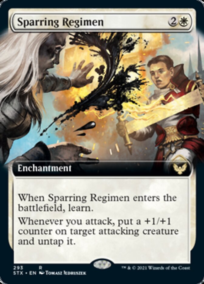 Sparring Regimen (Extended Art) [Strixhaven: School of Mages] | Shuffle n Cut Hobbies & Games