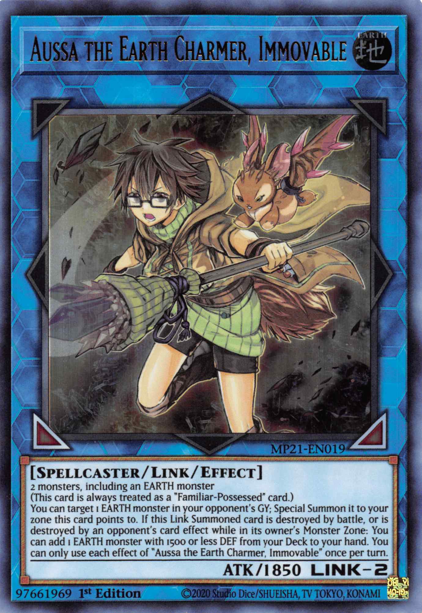 Aussa the Earth Charmer, Immovable [MP21-EN019] Ultra Rare | Shuffle n Cut Hobbies & Games