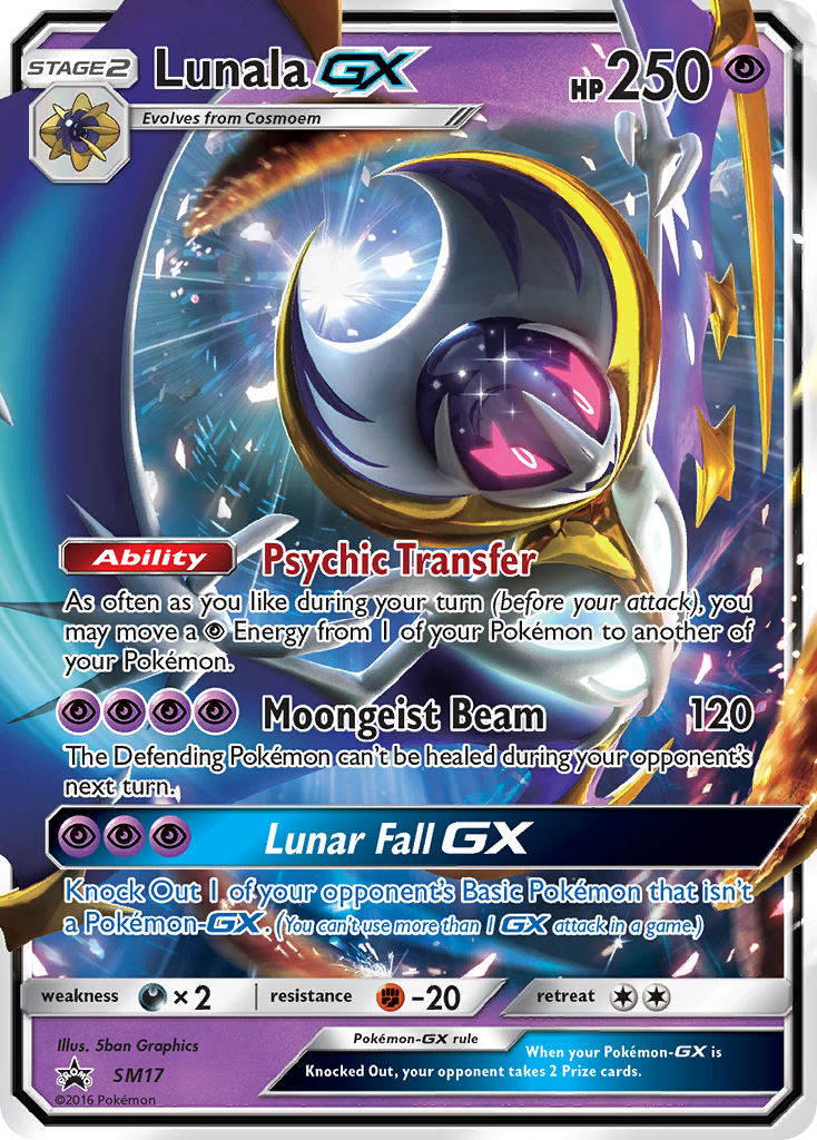 Lunala GX (SM17) [Sun & Moon: Black Star Promos] | Shuffle n Cut Hobbies & Games