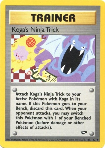 Koga's Ninja Trick (115/132) [Gym Challenge Unlimited] | Shuffle n Cut Hobbies & Games