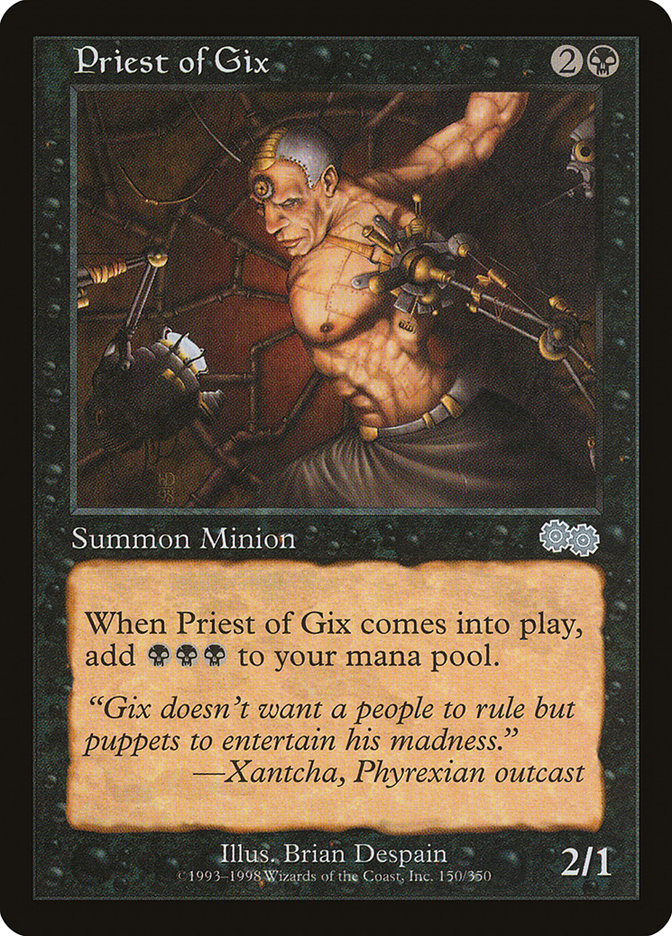 Priest of Gix [Urza's Saga] | Shuffle n Cut Hobbies & Games