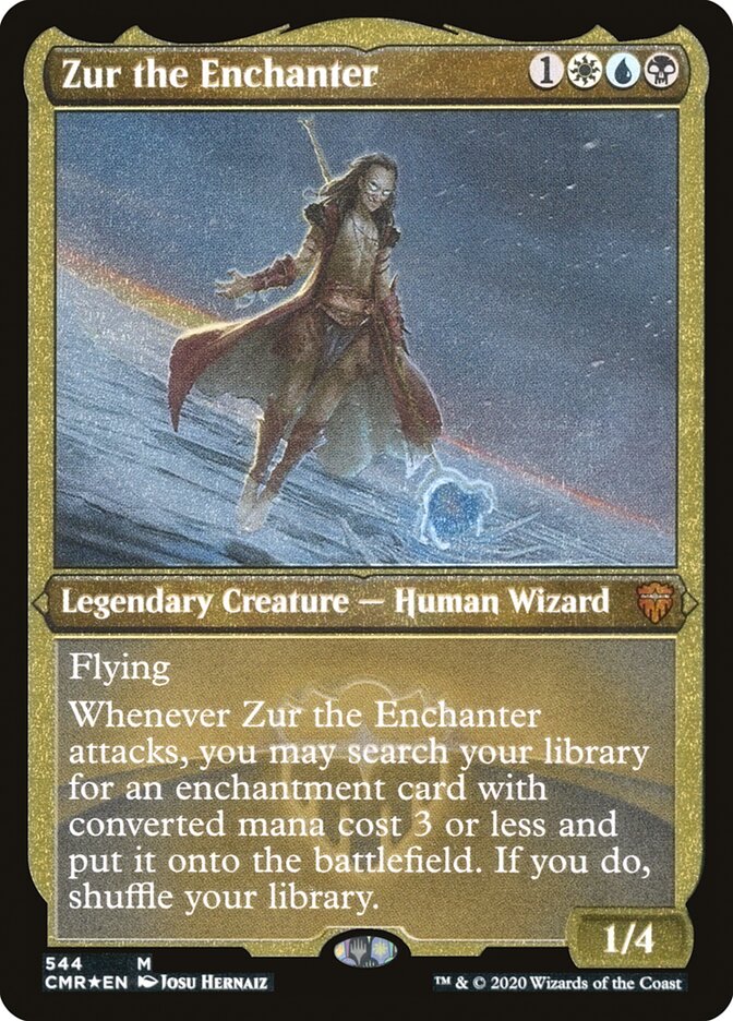 Zur the Enchanter (Etched) [Commander Legends] | Shuffle n Cut Hobbies & Games