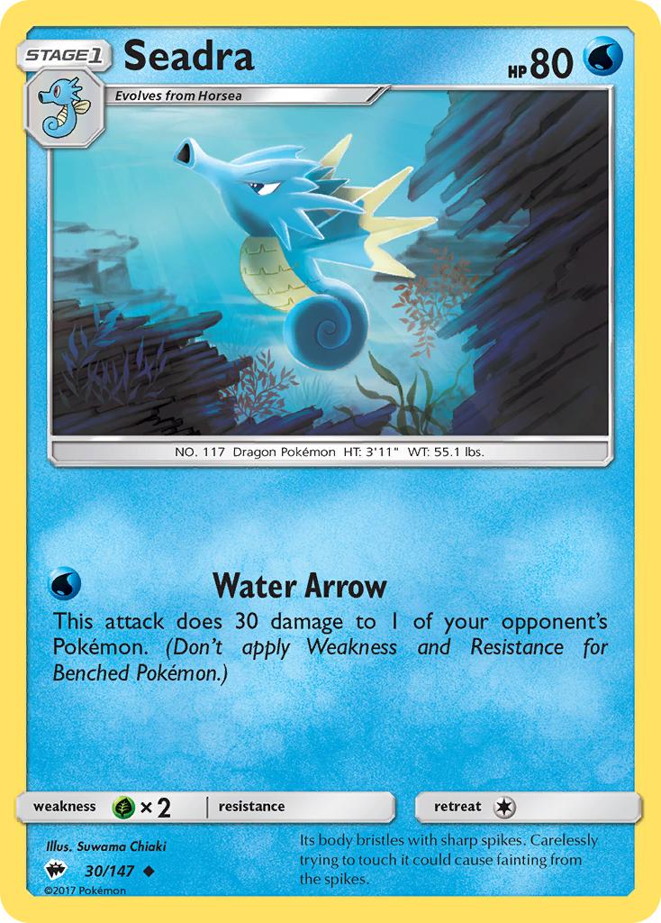 Seadra (30/147) [Sun & Moon: Burning Shadows] | Shuffle n Cut Hobbies & Games