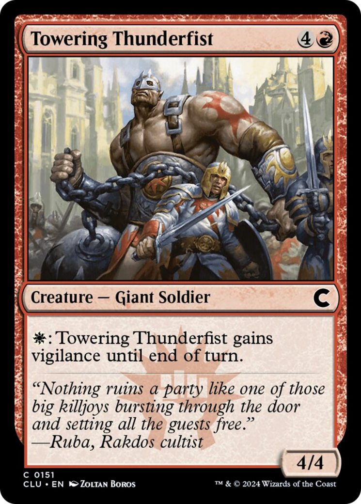 Towering Thunderfist [Ravnica: Clue Edition] | Shuffle n Cut Hobbies & Games