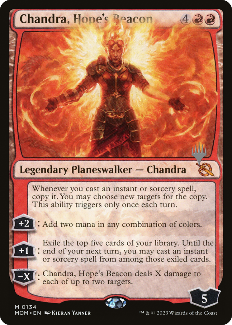 Chandra, Hope's Beacon (Promo Pack) [March of the Machine Promos] | Shuffle n Cut Hobbies & Games