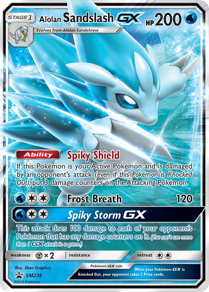 Alolan Sandslash GX (SM236) [Sun & Moon: Black Star Promos] | Shuffle n Cut Hobbies & Games